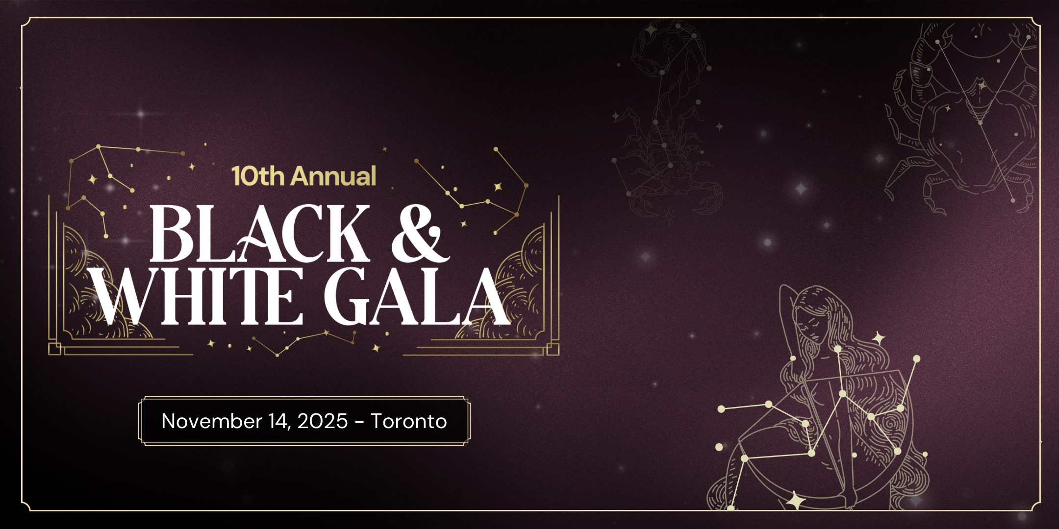 CGLCC 10th Annual Black &amp; White Gala. Celestial theme.